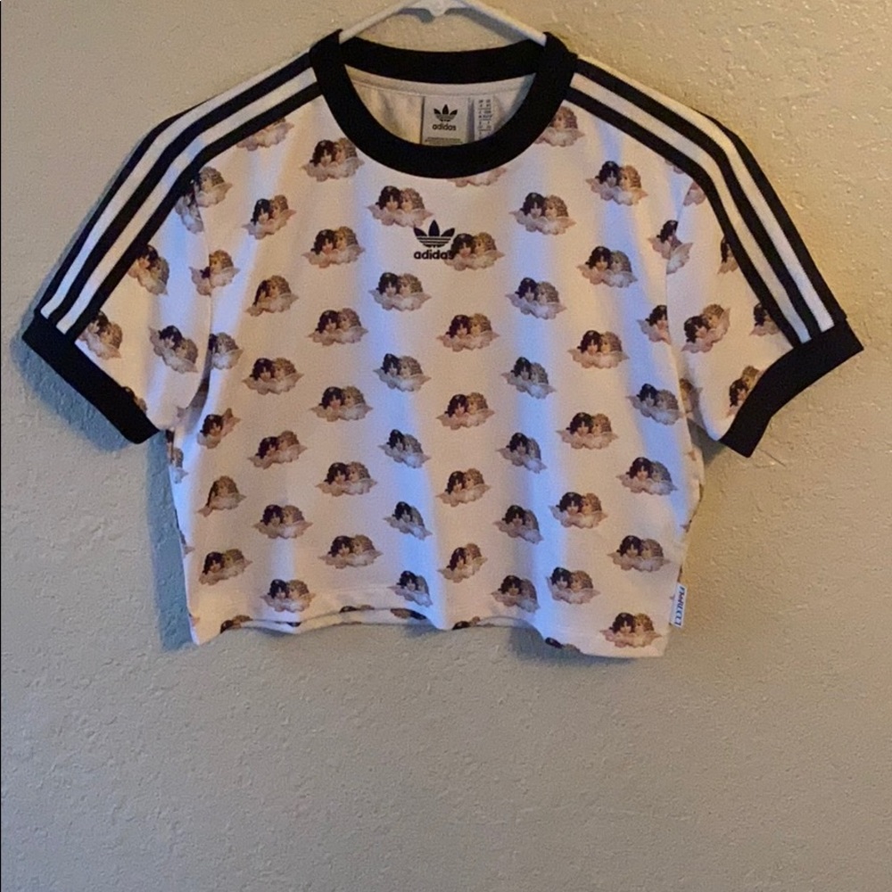 Adidas x Fiorucci cropped shirt